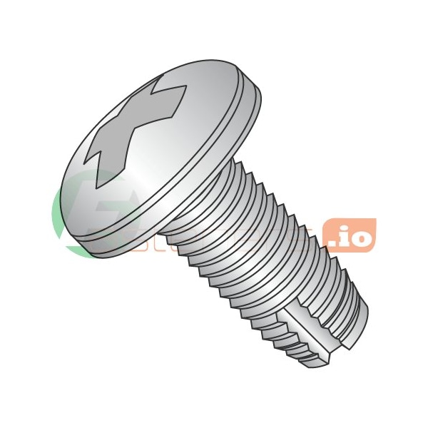 Newport Fasteners Thread Cutting Screw, #10-32 x 1/2 in, Stainless Steel Pan Head Phillips Drive, 4000 PK 353742 - main